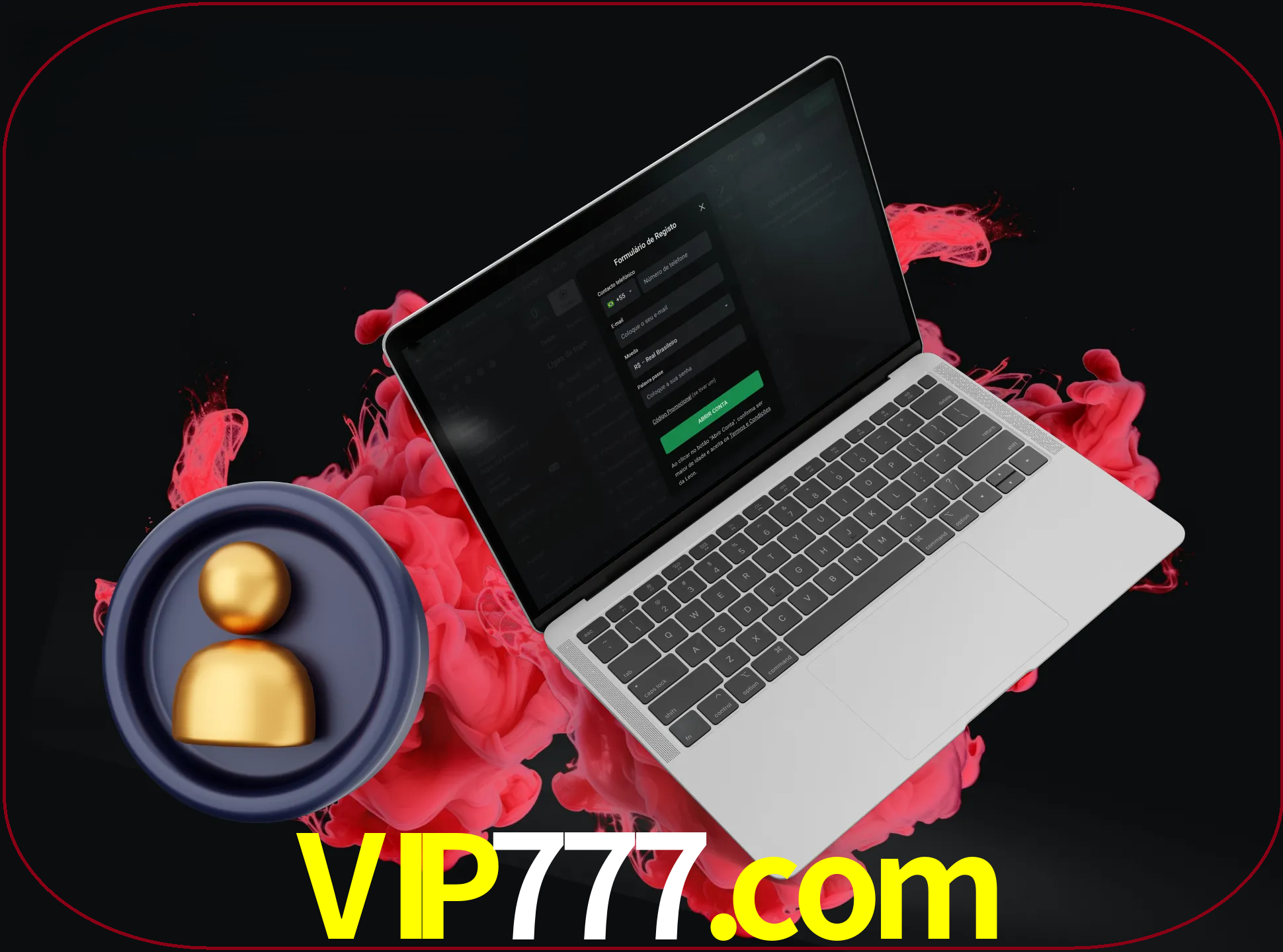 No cabeçalho do site vip777, clique no botão que o levará a um formulário especial onde terá de introduzir as suas informações actuais.