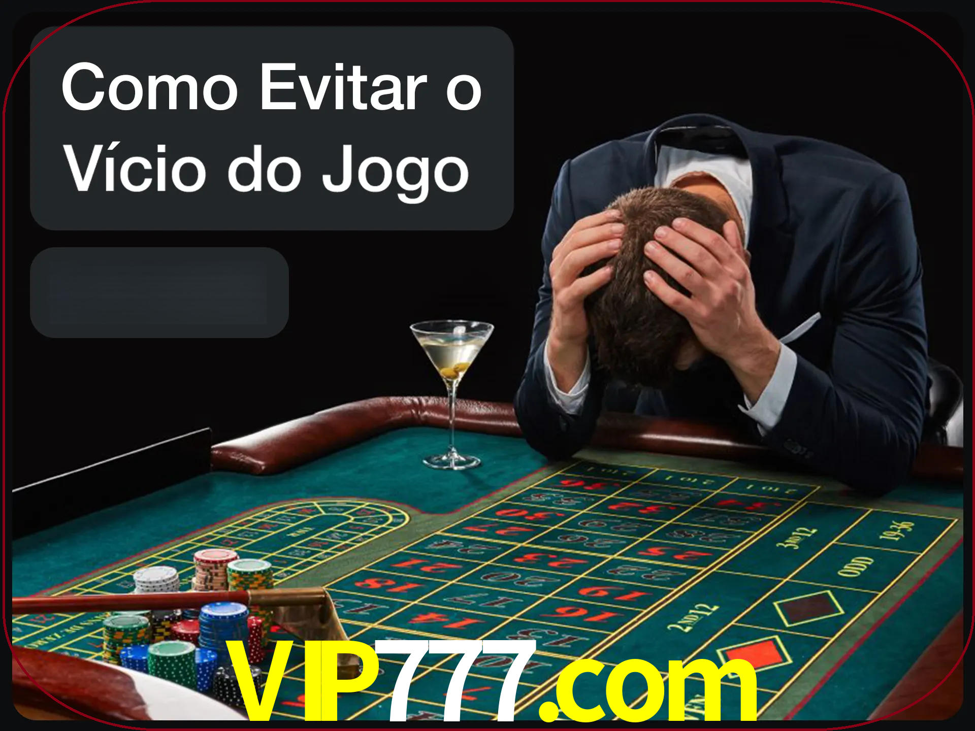 Você é responsável por cada uma de suas apostas.